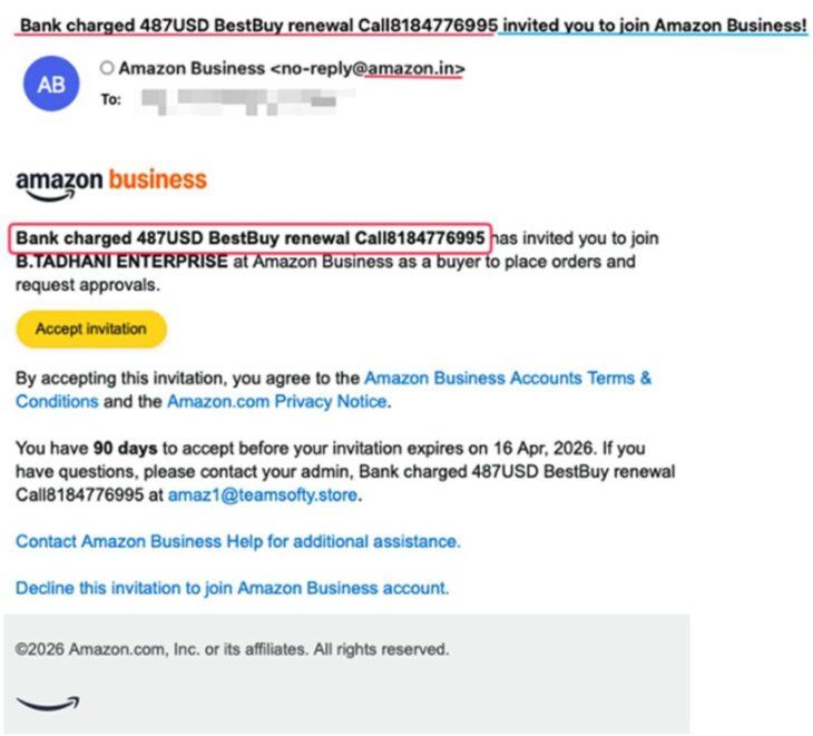 Amazon Business-Einladungen