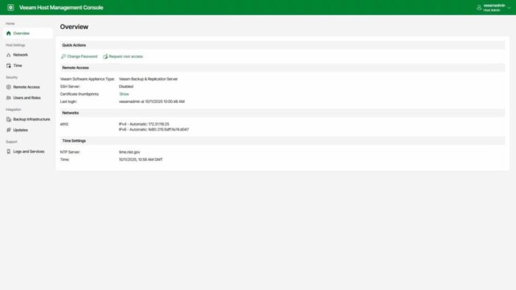 Veeam Management Console