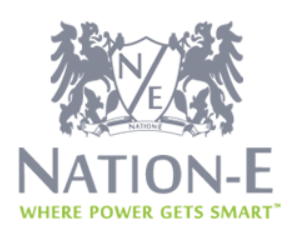 Nation-E - where power gets smart Logo